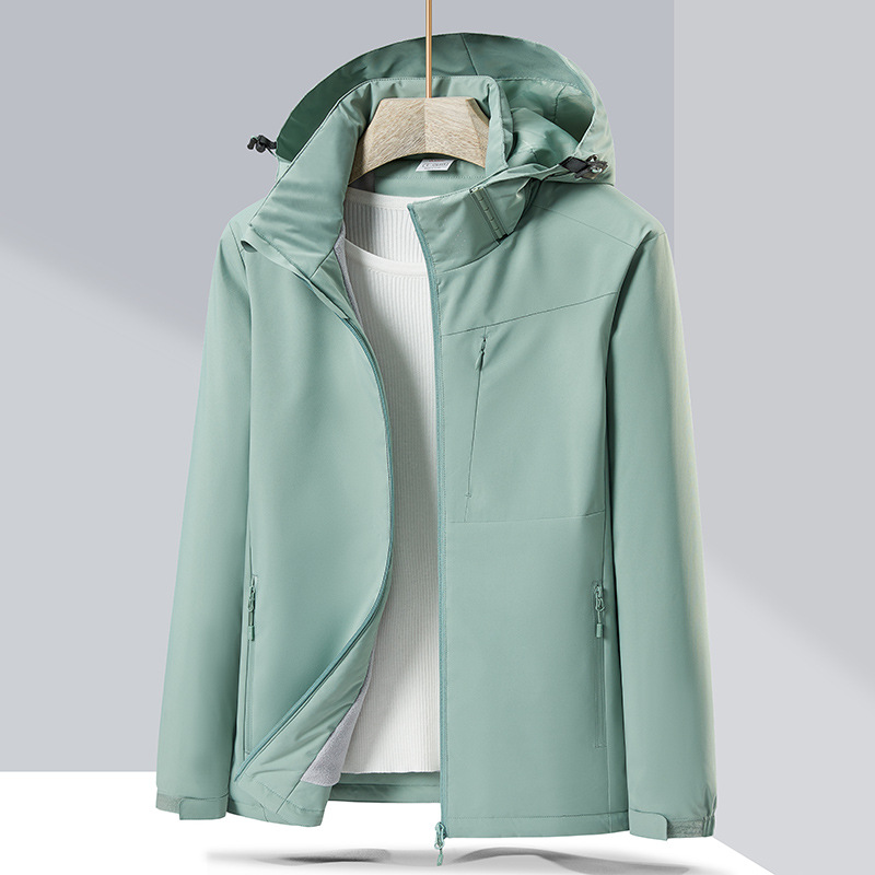 Picture of 2023 Fleece-Lined Cotton Jacket Couple's Style Windproof Waterproof Single-Layer Jacket, Cold-Resistant, Fleece-Lined and Thickened