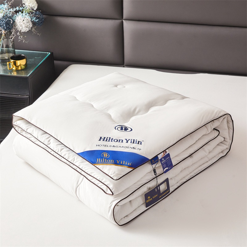Picture of Hilton Hotel Silk Quilt Imitation Mulberry Silk Warm Quilt Core Spring and Autumn Thickened Winter Quilt Group Buying Gift Quilt Wholesale