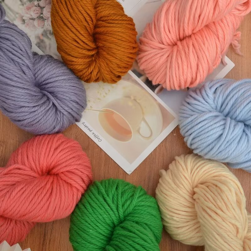 4 strands of Icelandic wool version of the thick ice wool thread stick needle hand knit scarf hat blanket handmade diy wholesale