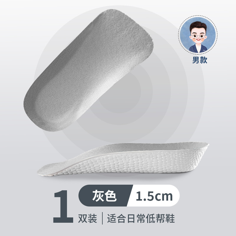 Picture of Arch Support Inner Heightening Insole Artifact for Men and Women Invisible Soft Sole Breathable Sports Shock Absorption Non-Tiring Feet Half Pad Summer