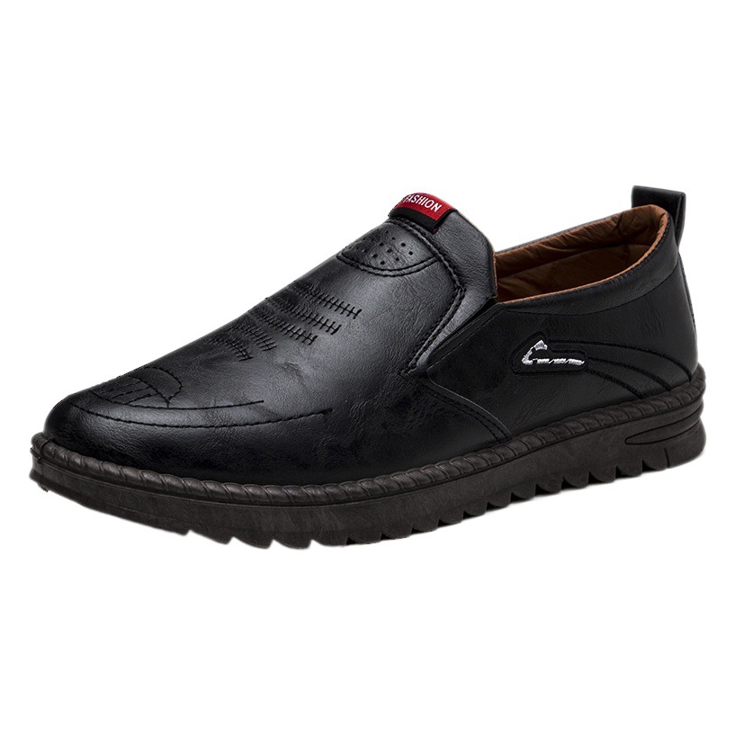 Summer new small leather shoes soft bottom soft surface casual Tods men's Korean-style fashionable driving shoes breathable leather shoes