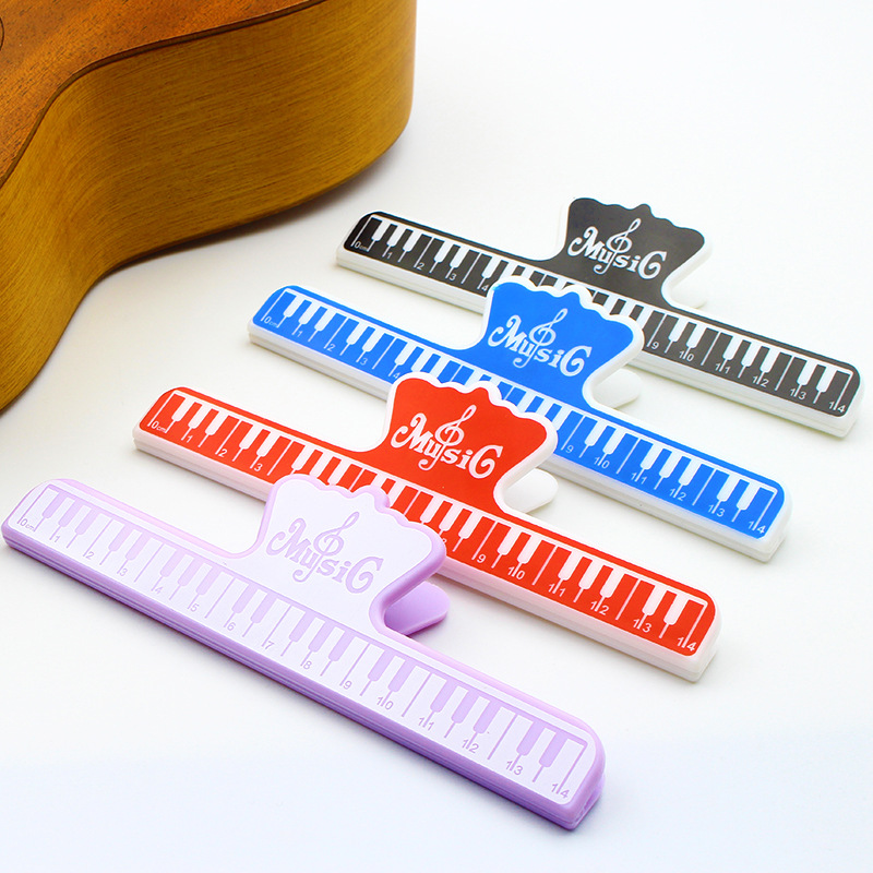 Picture of Neutral Large Music Score Clip Piano Violin Guitar Playing Music Stand Fixed Clip Multi-Color Musical Instrument Accessories