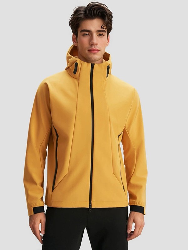 Dimoute soft shell jacket, women's softshell jacket, men's jacket, autumn windproof waterproof hiking jacket, sport-casual hooded jacket