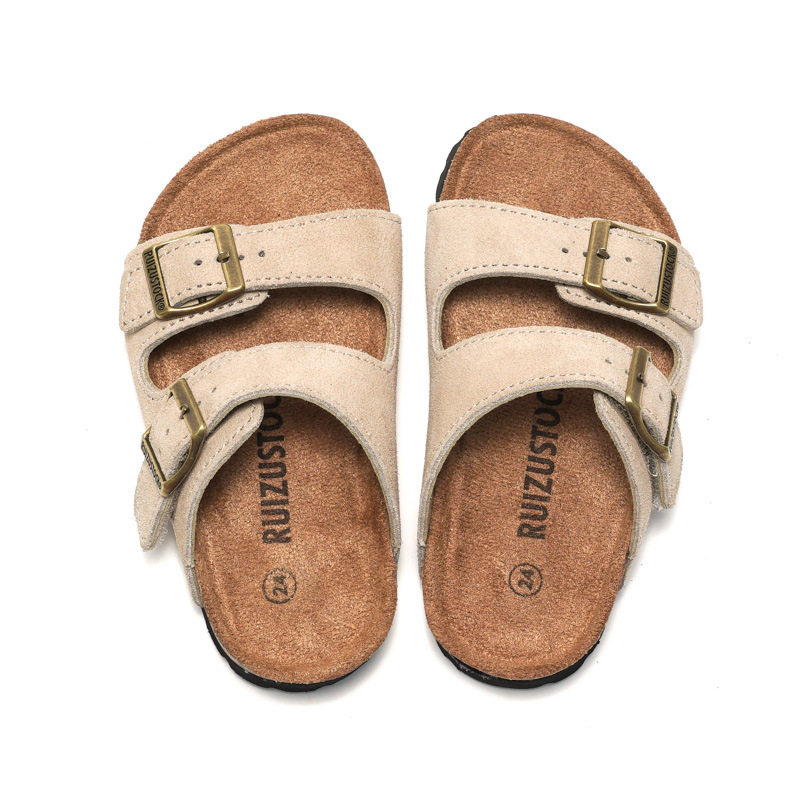 Picture of RUIZUSTOCK Spring New Arrival Children's Frosted Cork Slippers Boy's Beach Shoes Girl's Student's Sandals Breathable