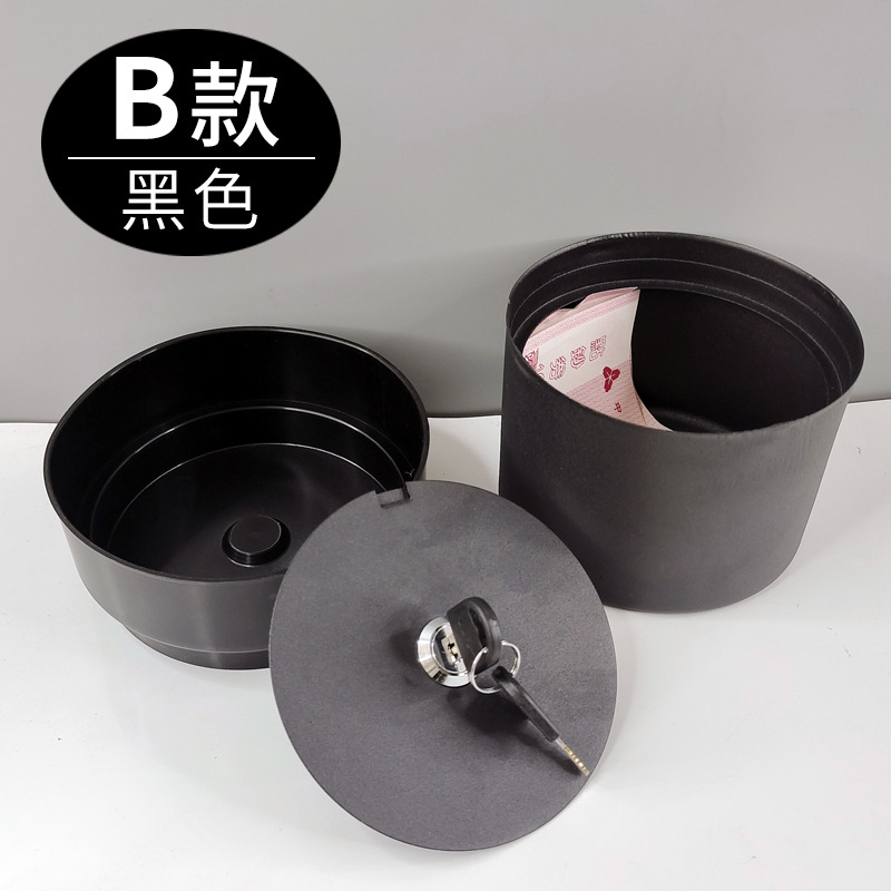 Picture of A generation of flowerpot piggy bank creative with lock iron box insurance key Mini Storage box hidden money gift