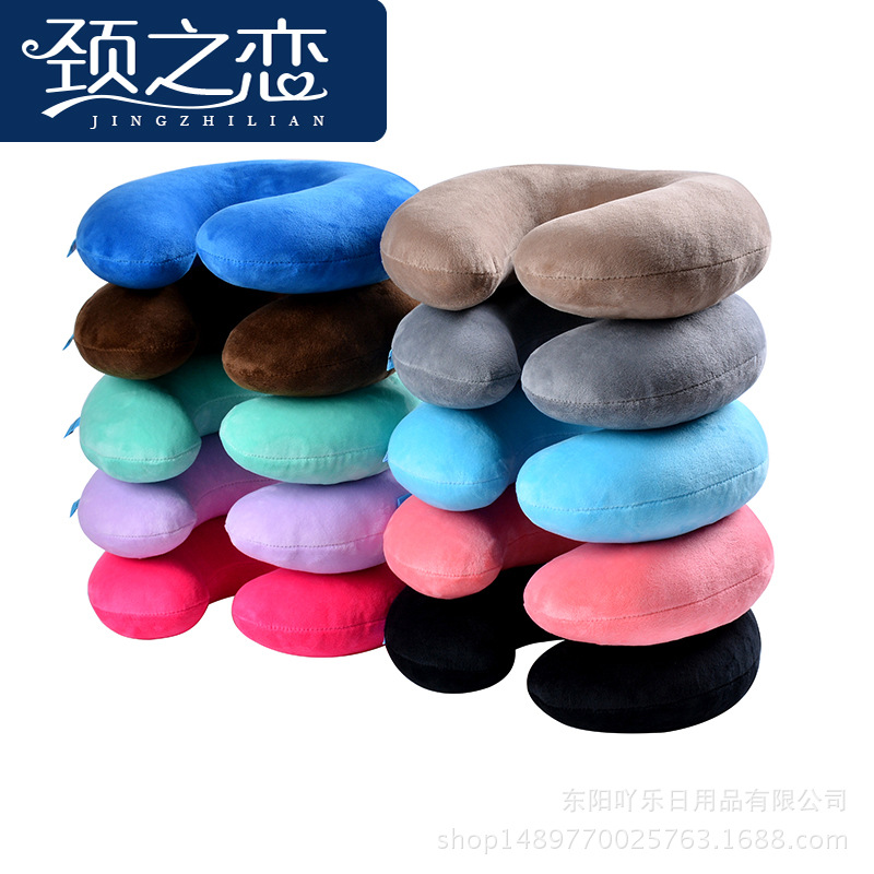 Picture of (Manufacturer in stock) simple pp cotton U-shaped pillow exhibition gift pillow travel supplies U-shaped pillow stall supply