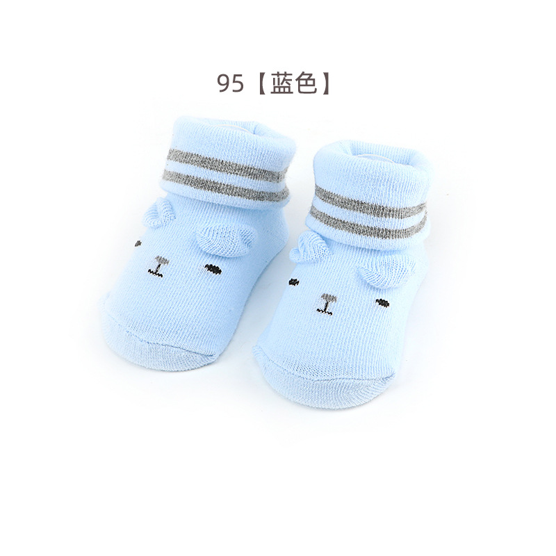 Picture of Newborn baby socks spring and autumn thin baby socks cartoon toddler floor socks dispensing non-slip 0-6 months children's socks