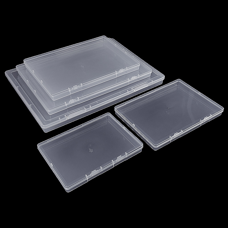 Picture of Rectangular transparent pp plastic storage box cross-border document bill organizing box jewelry card stationery storage box