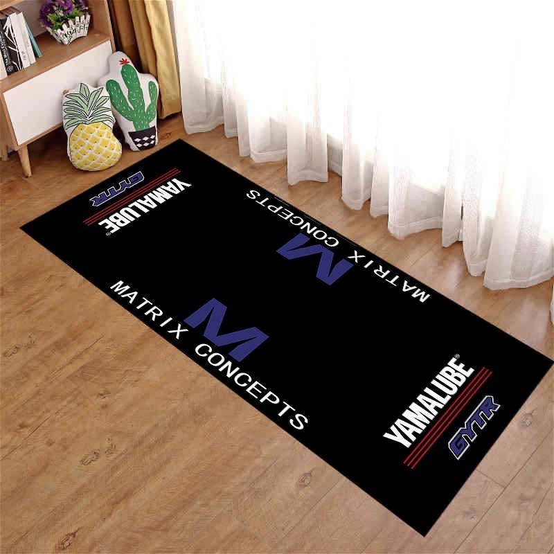 Picture of Motorcycle enthusiast carpet motorcycle display Harley Honda Ducati bedroom bedside blanket cross-border racing floor mat