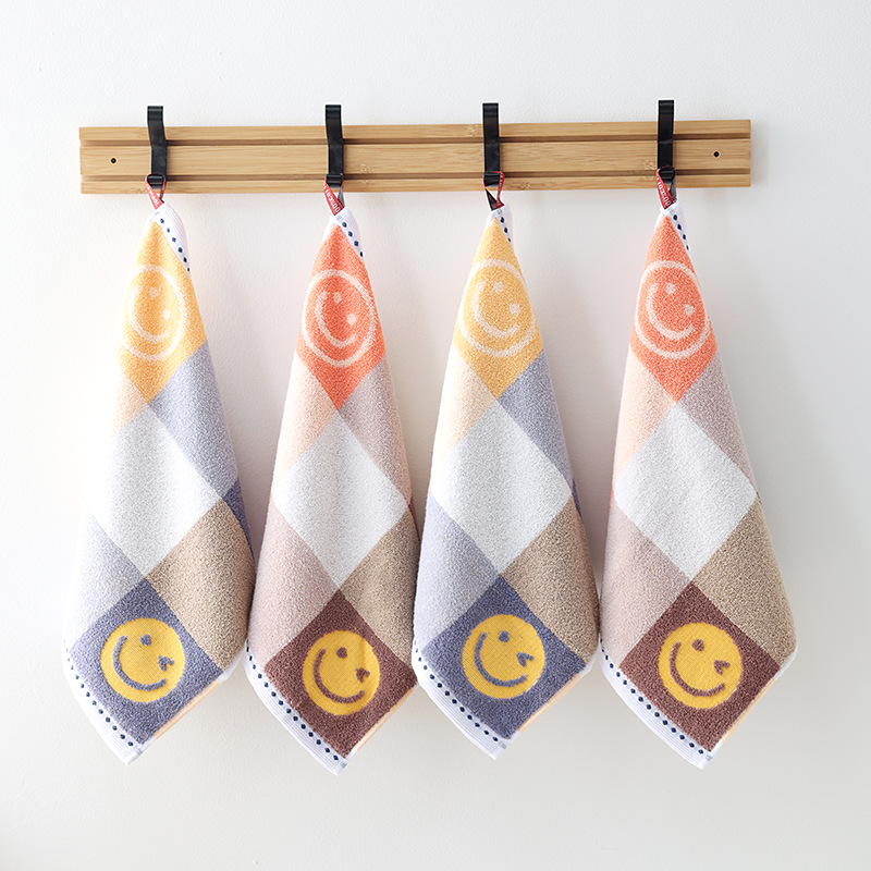 Picture of Cotton Hangable Small Square Household Hand Wipe Face Wipe Cotton Face Towel Soft Absorbent No Hair Drop Unisex