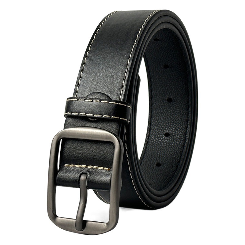 Picture of Pin Buckle Belt Men's Young People Hong Kong-style Trendy Ins Simple Jeans Belt Unisex All-match Trouser Belt