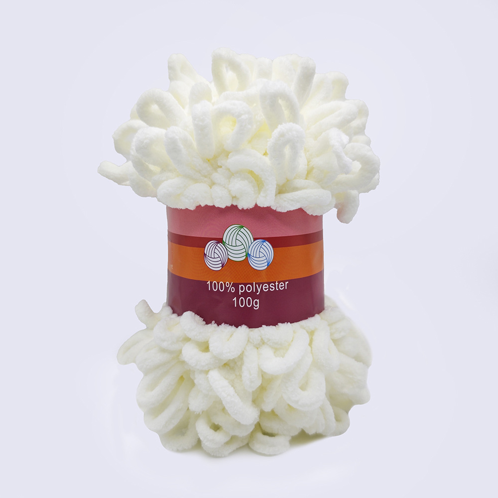 Picture of Loop Yarn Ear Yarn Medium-Thick Yarn for Hand Knitting DIY Pillows, Blankets, Scarves, Ice Yarn in Stock Wholesale