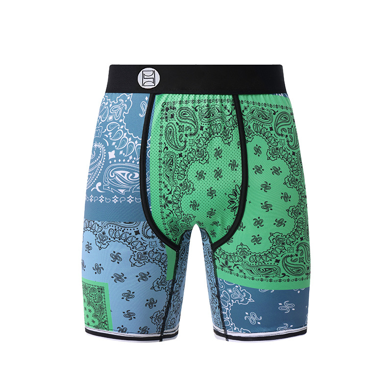 Picture of Men's Underwear Cartoon Print Men's Quick-Drying Boxer Briefs Sports Underwear Fitness Extended Underwear Men's Wholesale