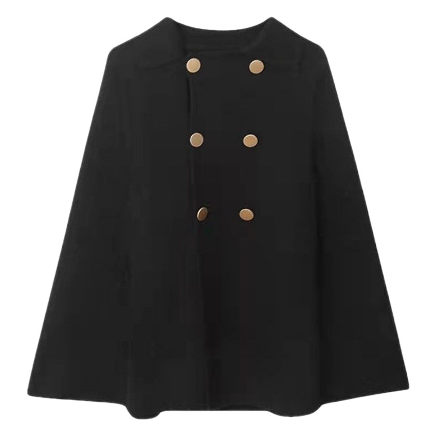 Cape Coat Women's Autumn and Winter British-style Woolen Coat Women's 2023 New All-match Shawl Top Women's Korean-style Loose