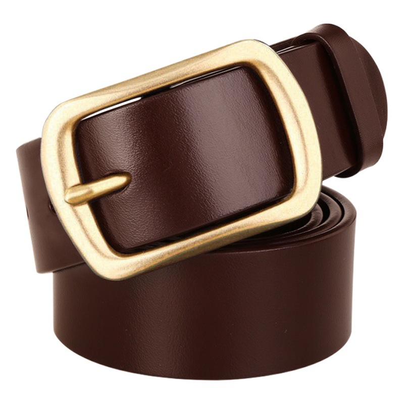 New Belt Men's Trendyy Versatile High-End Belt Youth Retro Pu Leather Pin Buckle Jeans Belt Wholesale