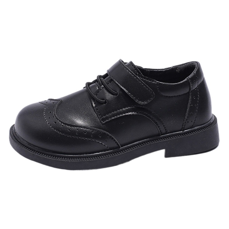 British Style Boys' Small Leather Shoes 2025 Spring & Fall New Girls' Black Student Etiquette Performance Soft-Soled Children's Shoes