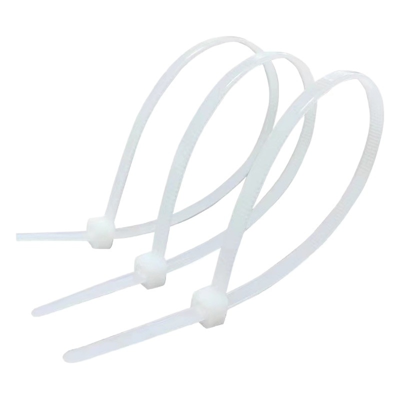Self-locking cable tie 3*100*150*4*200*250*5*8 rolled black and white color plastic tie