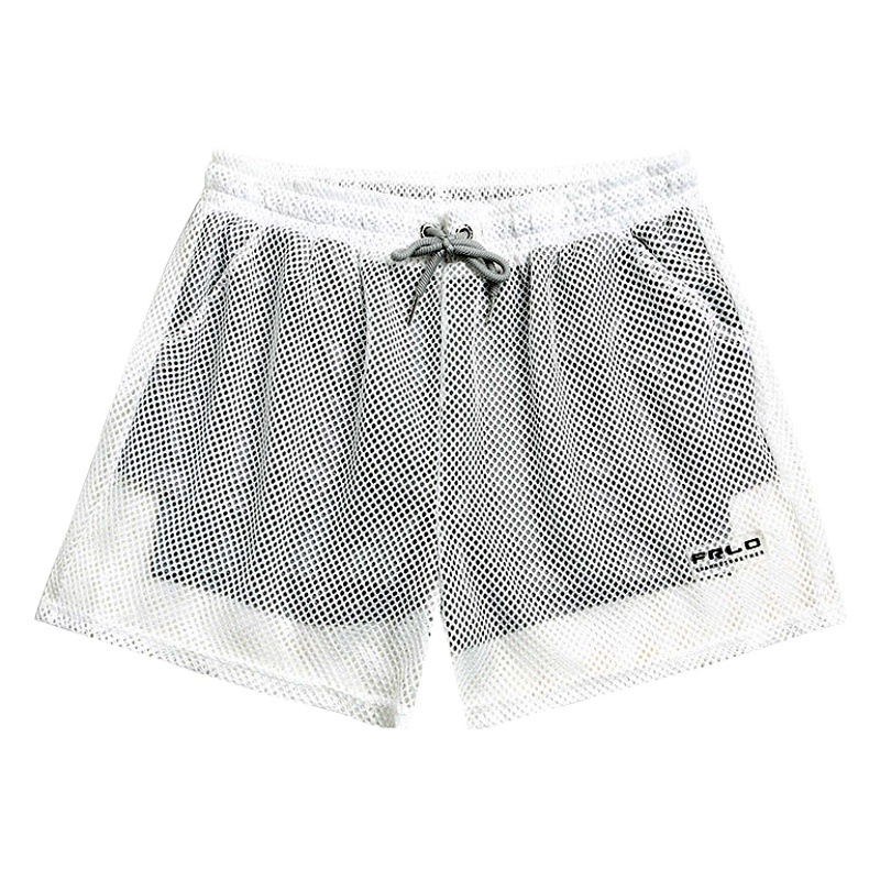 Swimming Trunks Men's Anti-embarrassment Quick-drying Breathable Professional Hot Spring Pants Loose Large Size Elastic Double-layer Boxer Swimming Trunks