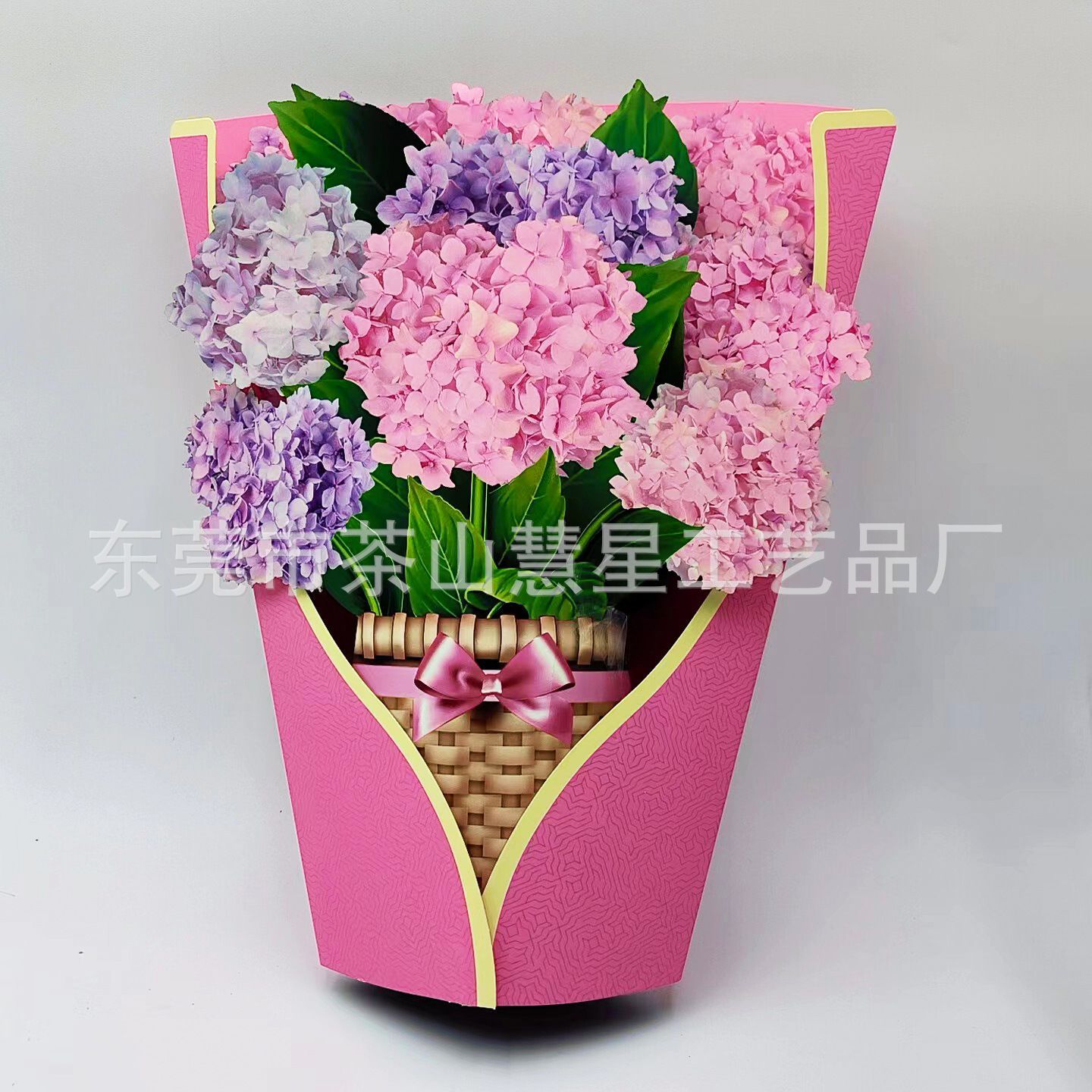 Picture of 3D Greeting Card Valentine's Day Mother's Day Paper Hand-Held Flowers Thank You Blessing Gift Manufacturer Wholesale Holiday Limited Edition