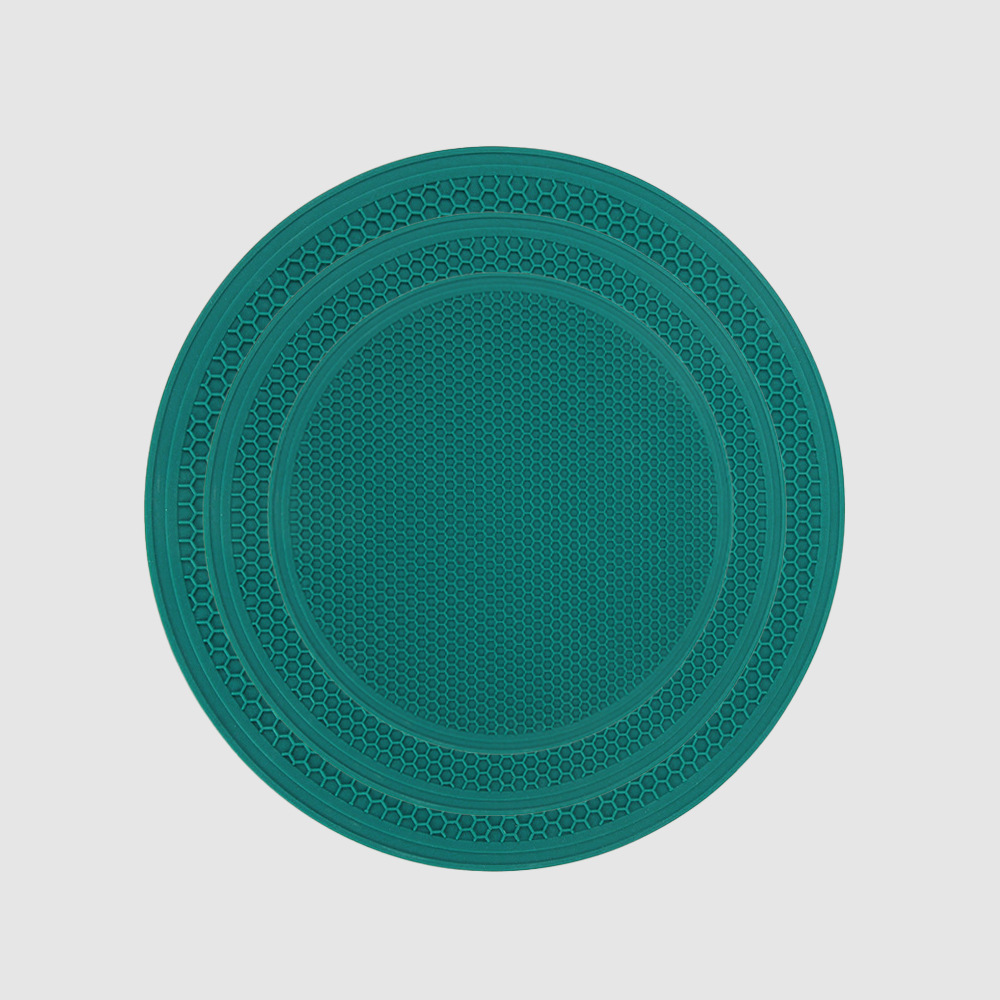 Picture of Scandinavian Ins Large Silicone Honeycomb Pattern Round Insulation Mat Placemat Dining Table Mat Anti-Scalding Coaster Pot Mat Drain Mat