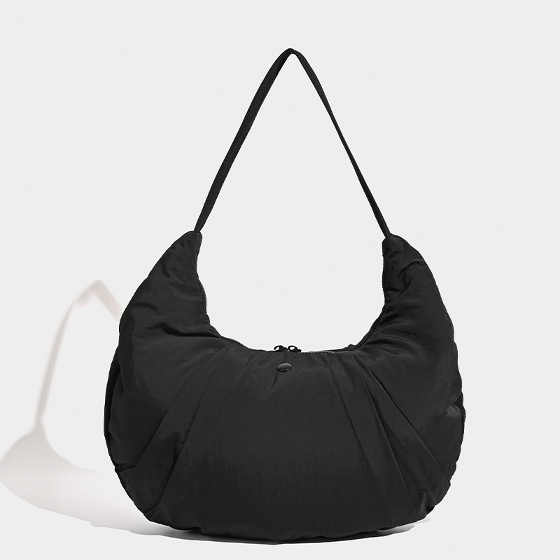 Picture of Easiest for Match Horn Nylon Yoga Bag Fitness Bag 2024 New Lightweight Large-Capacity Bag Dumpling Bag Trendy Crescent Bag