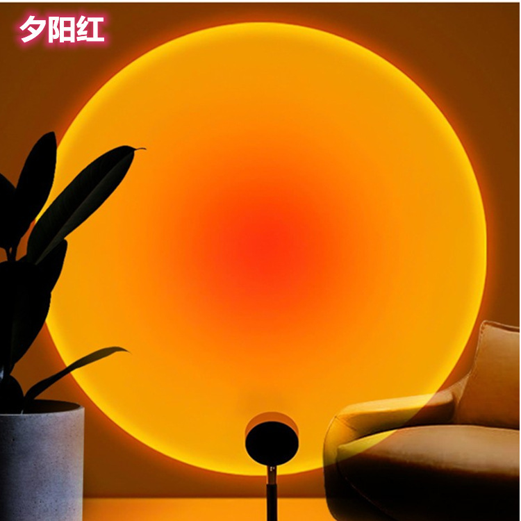 Color film accessories sunset lamp sunset lamp net red shooting projection lamp bedroom living room background romantic atmosphere lamp manufacturers