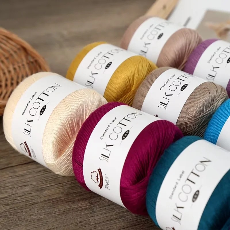 Duan dyed spring and summer new No. 6 lace handmade diy woven silk cotton wool ball skin-friendly non-pilling crochet medium fine