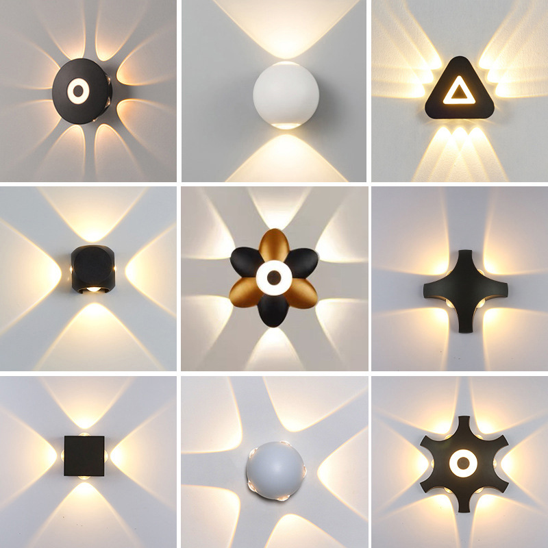 Simple outdoor waterproof wall lamp hotel aisle light corridor light staircase garden up and down luminous bedroom decorative wall light