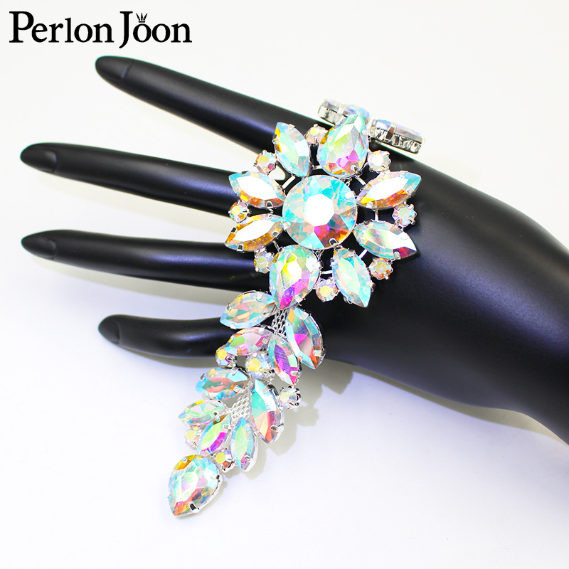 in stock Two-color Foreign Trade Crystal Flower Rhinestone Wedding Dress Decoration Belt Accessories Clothing Accessories