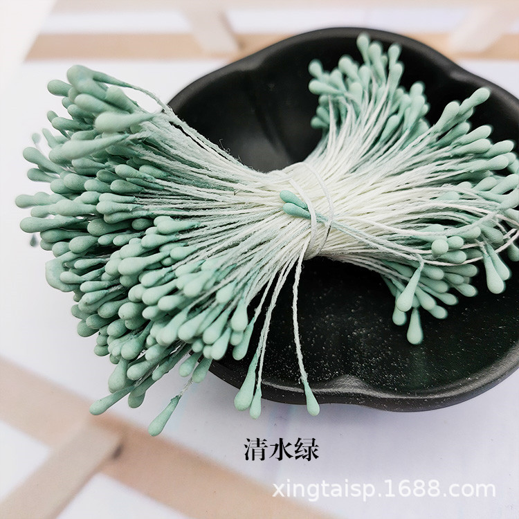 Picture of Wholesale Korean Style Handmade DIY Hair Accessories High Simulation Flower Stamens Material 2mm Matte Round Match Head Flower Heart Flower Stamens