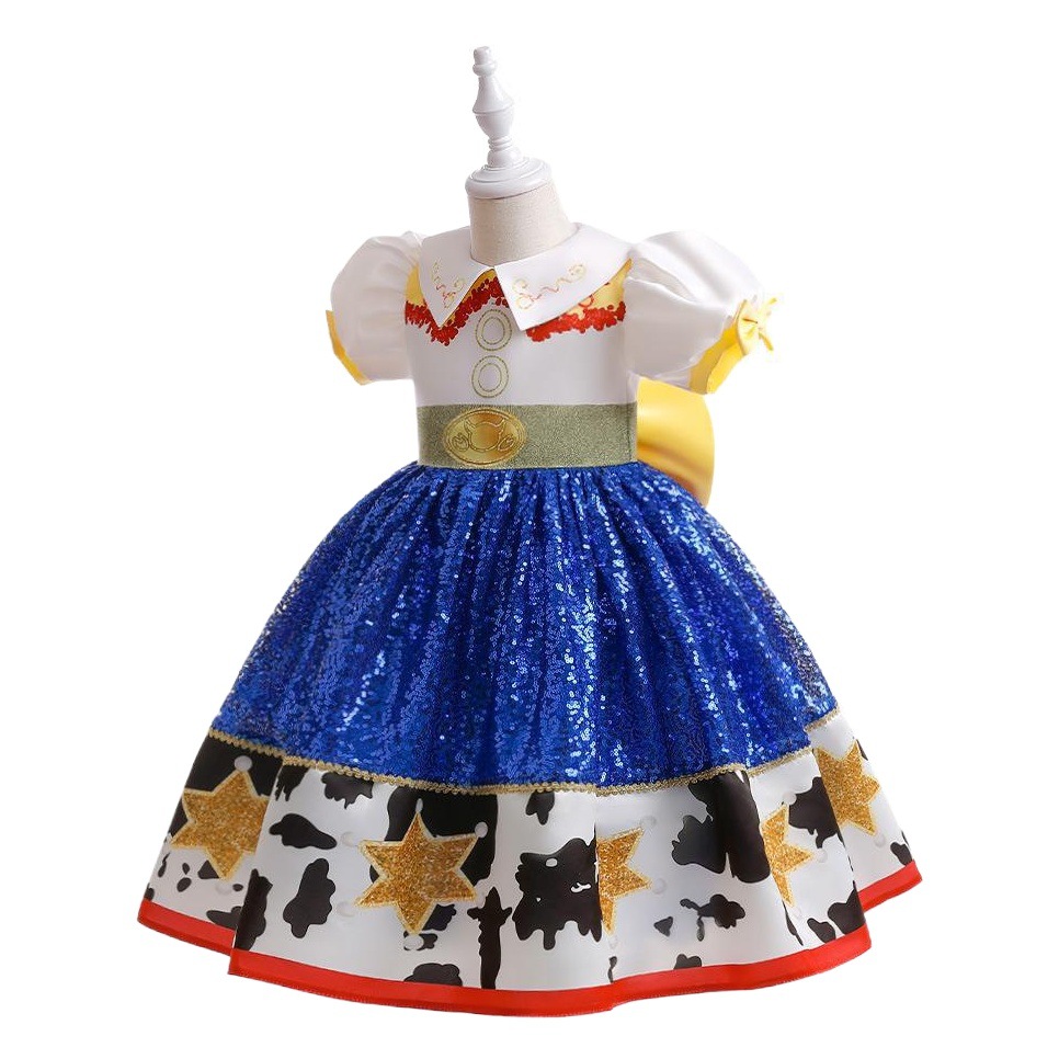 European and American cosplay Toy Story Trish Children's Dress Party Dress Princess Dress Children's Dress Performance Dress