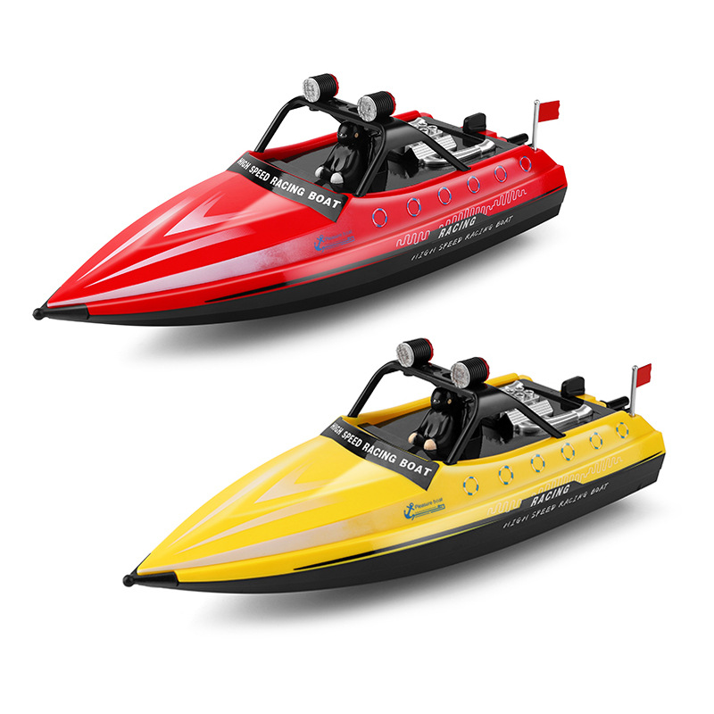 Weili New WL917 High Speed Remote Control Boat Jet Competitive Remote Control Boat with Light Built-in Propeller Speedboat Toy