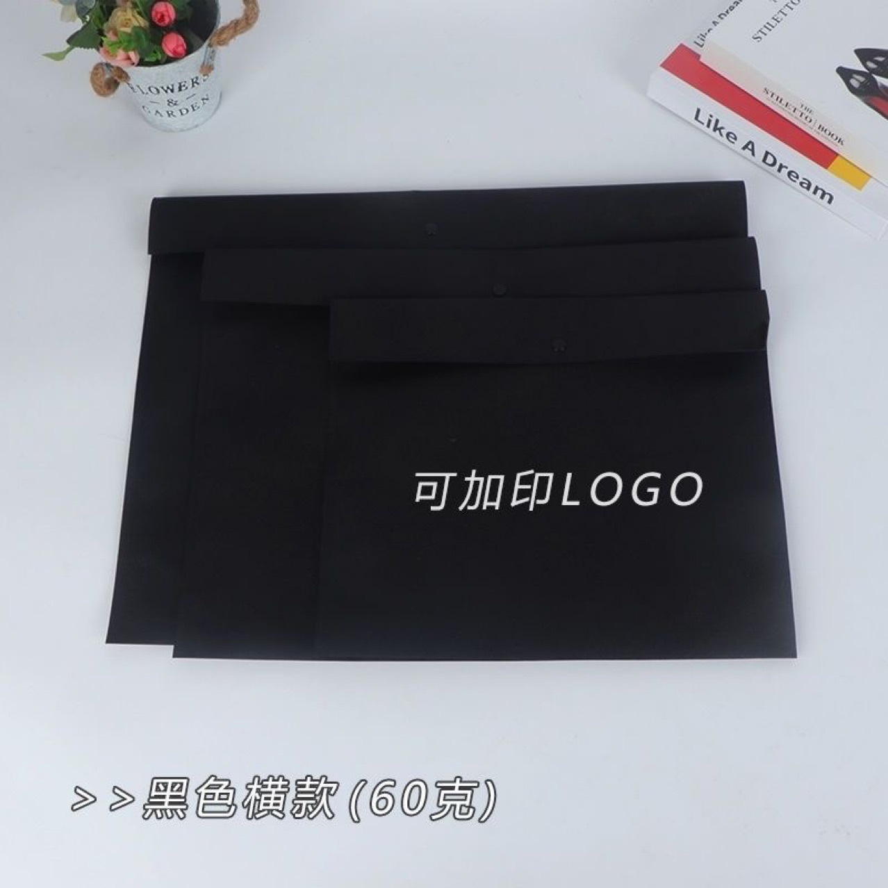 Wholesale non-woven clothing hidden buckle packaging bags environmental protection bags spot clothing store clothes packaging bags LOGO