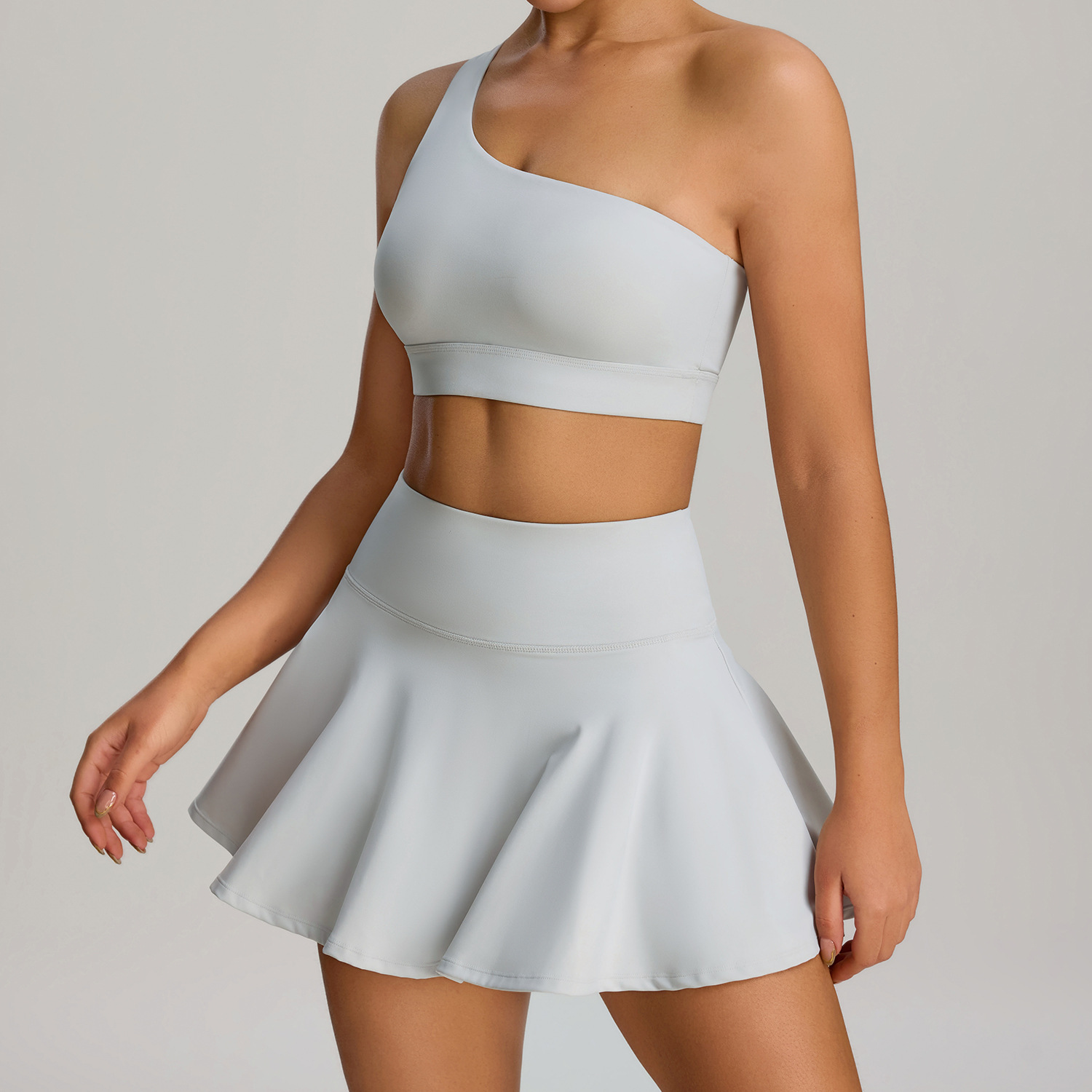 European and American New Pocket Sports Yoga suit Women's Outdoor Golf Fitness Wear Two-piece All-match Tennis Skirt