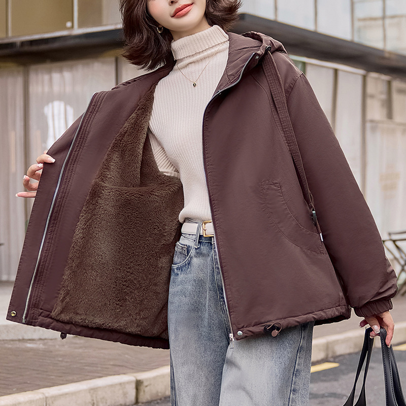 [Buke] 24 Winter Hangzhou Italian Leisure fleece-lined Warm Jacket