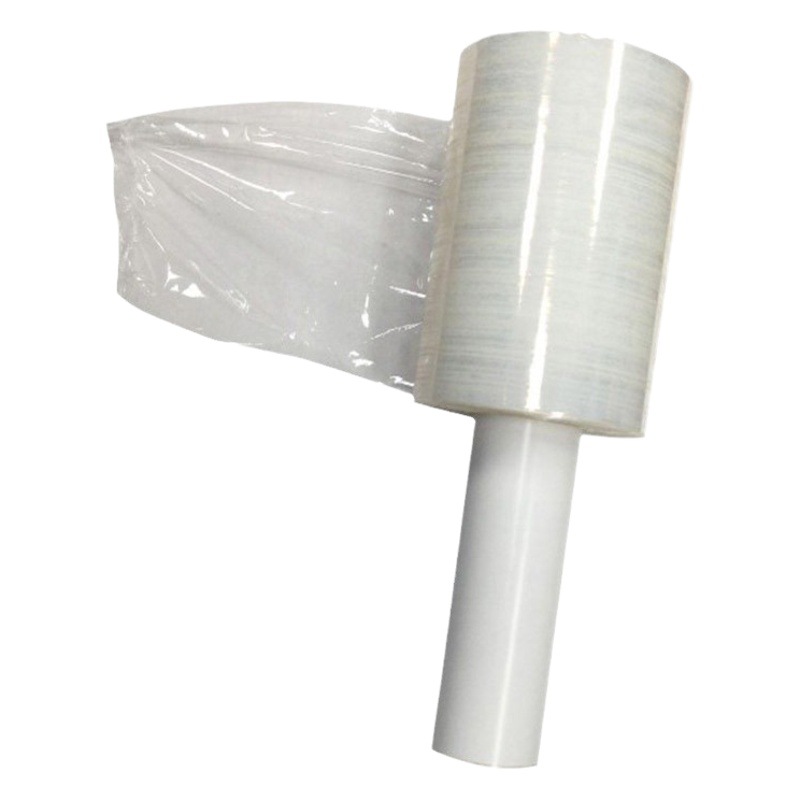 Wuxi Small Roll Mini Pe Stretch Wrapping Film Stretch Film Price Hand Transparent Handle Film Pe Stretch Film 5cm