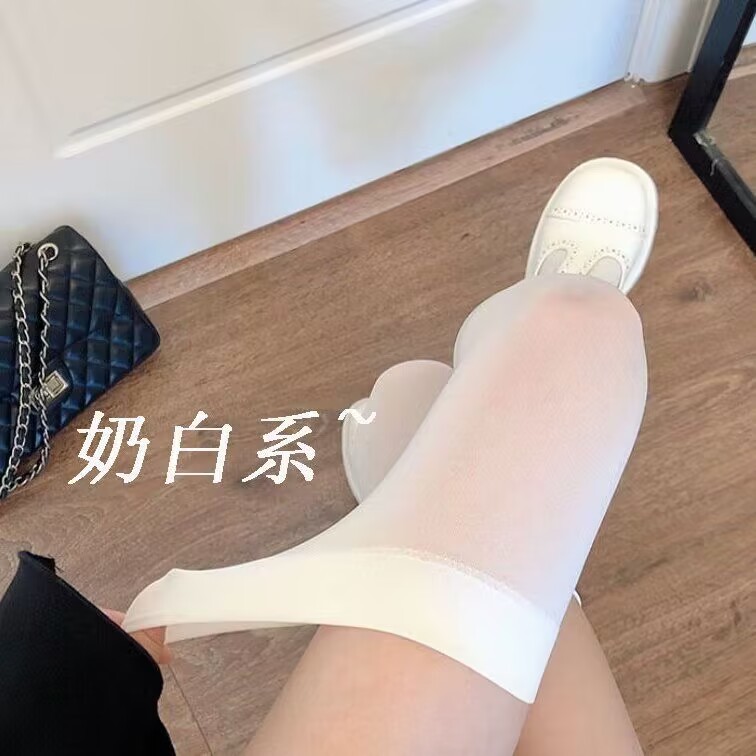 Over-the-knee socks white milk velvet socks children's Japanese stockings base calf black jk over-the-knee white stockings