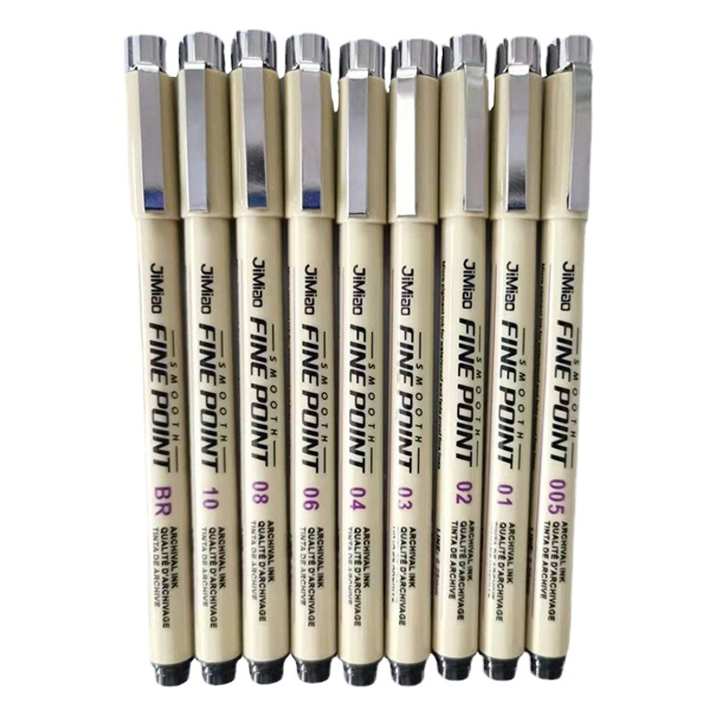 Needle Pen 12 Line Drawing Pen Waterproof Art Architectural Drawing Pen Explosions Stroke Soft Head Needle Pen