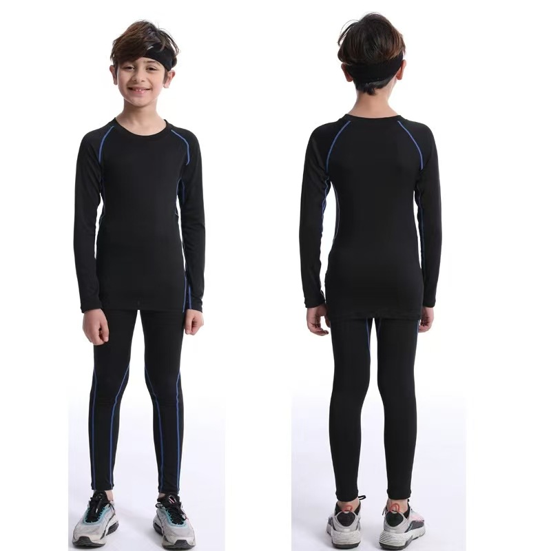 Picture of American Children's Tights Training Clothes Quick-drying suit Students Basketball Football Running Fitness Kids Sports Base