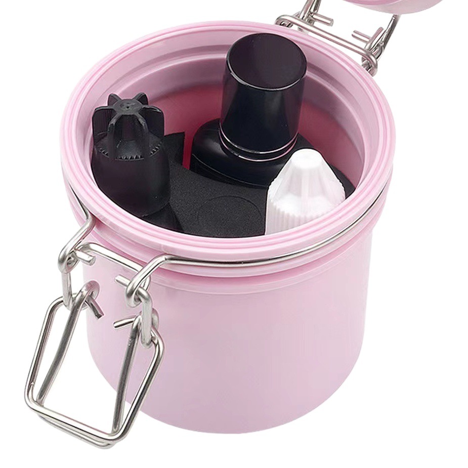Popular Activated Carbon Mascara Glue Storage Tank Plastic Bottle Sealed Tank 250ml Cream Bottle Glue Storage Box