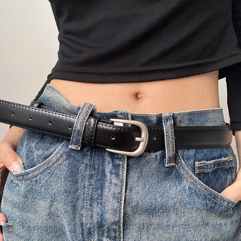2025 New Women's Belt Retro Pin Buckle High-End Business Belt Fashion Trouser Belt Trendy Formal Versatile