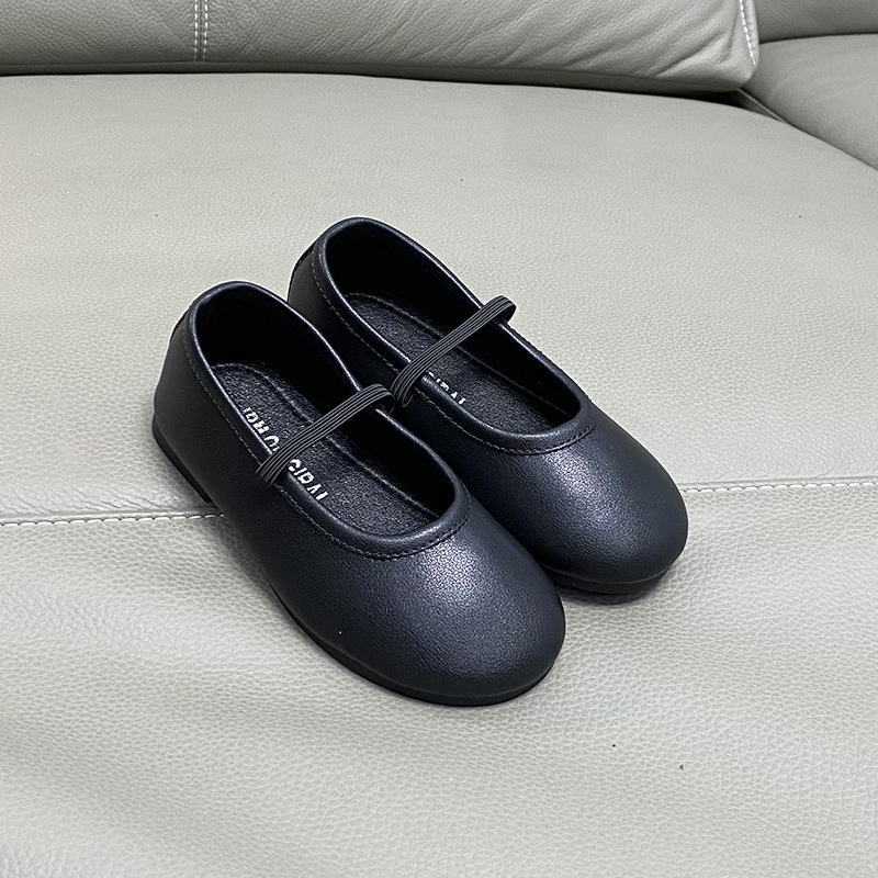 Picture of Girls' Flats, Small Leather Shoes, 2025 Autum New Shoes, Soft Soles, Simple and Versatile, Girls' Granny Shoes, Korean Princess Shoes