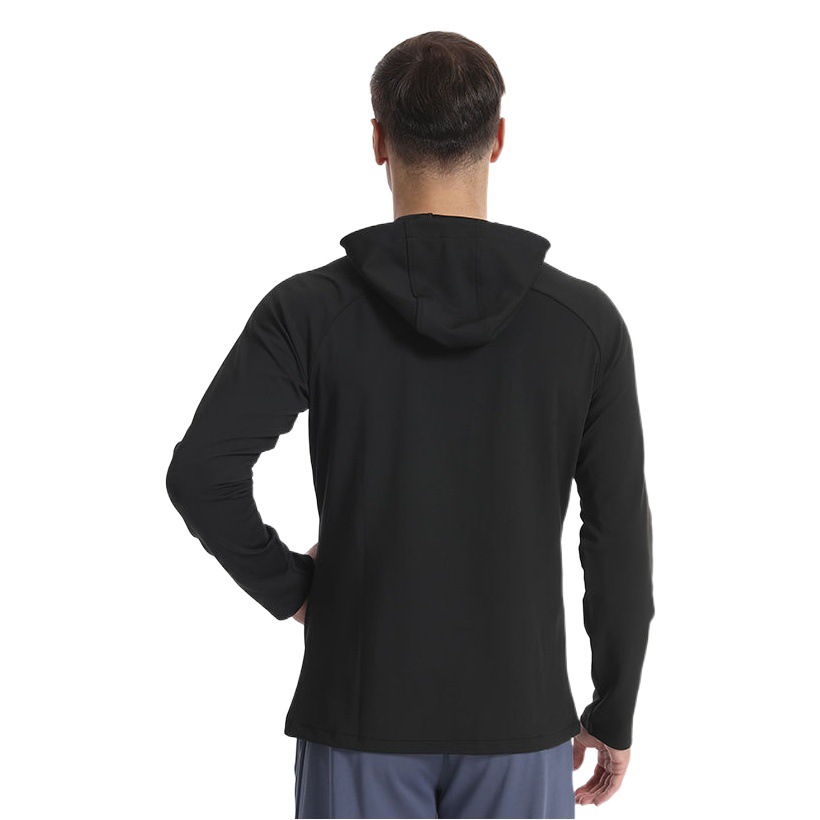 Outdoor sports jacket men's spring and autumn mountaineering windproof hooded fitness running clothes zipper cardigan quick-drying long-sleeved top