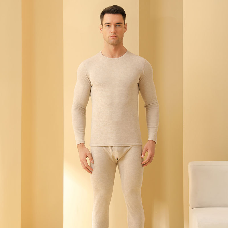 Picture of 2025 New Thermal Underwear Set Autumn and Winter Men's and Women's Autumn Clothes and Long Pants Wool Silk Inner Wear Wholesale