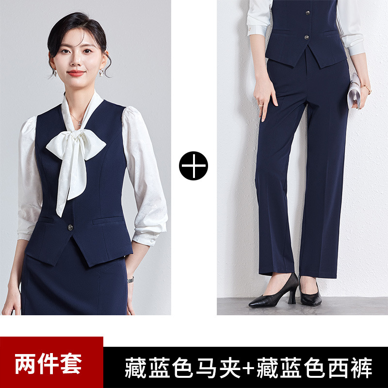 Picture of Women's waistcoat professional suit 2024 new 4S store hotel front desk reception tooling temperament waistcoat overalls women