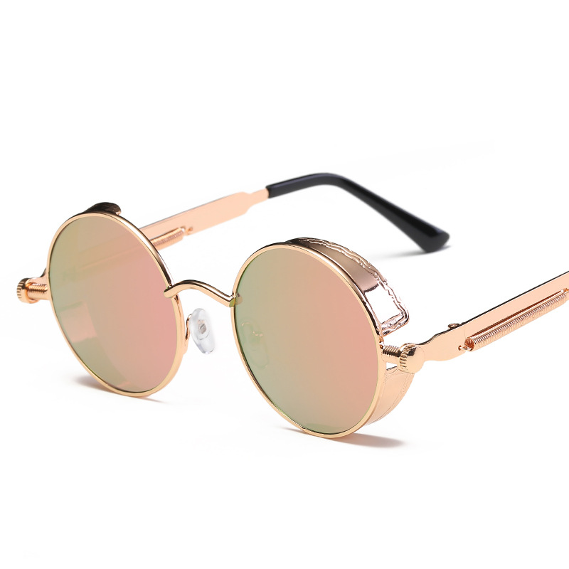 Picture of Steampunk Glasses New Fashion Round Sunglasses European and American Retro Glasses Trendyy Sunglasses for Men and Women