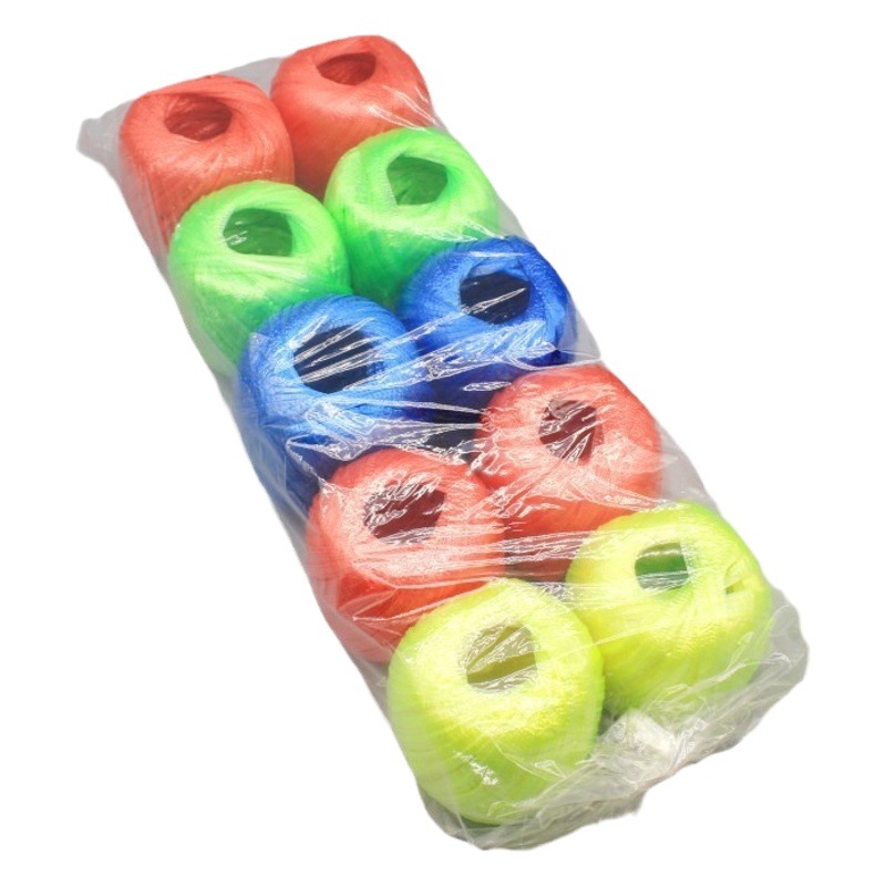 Braided rope binding rope plastic rope straw ball soft drawstring non-slip tear belt binding belt vegetable binding wholesale household durable