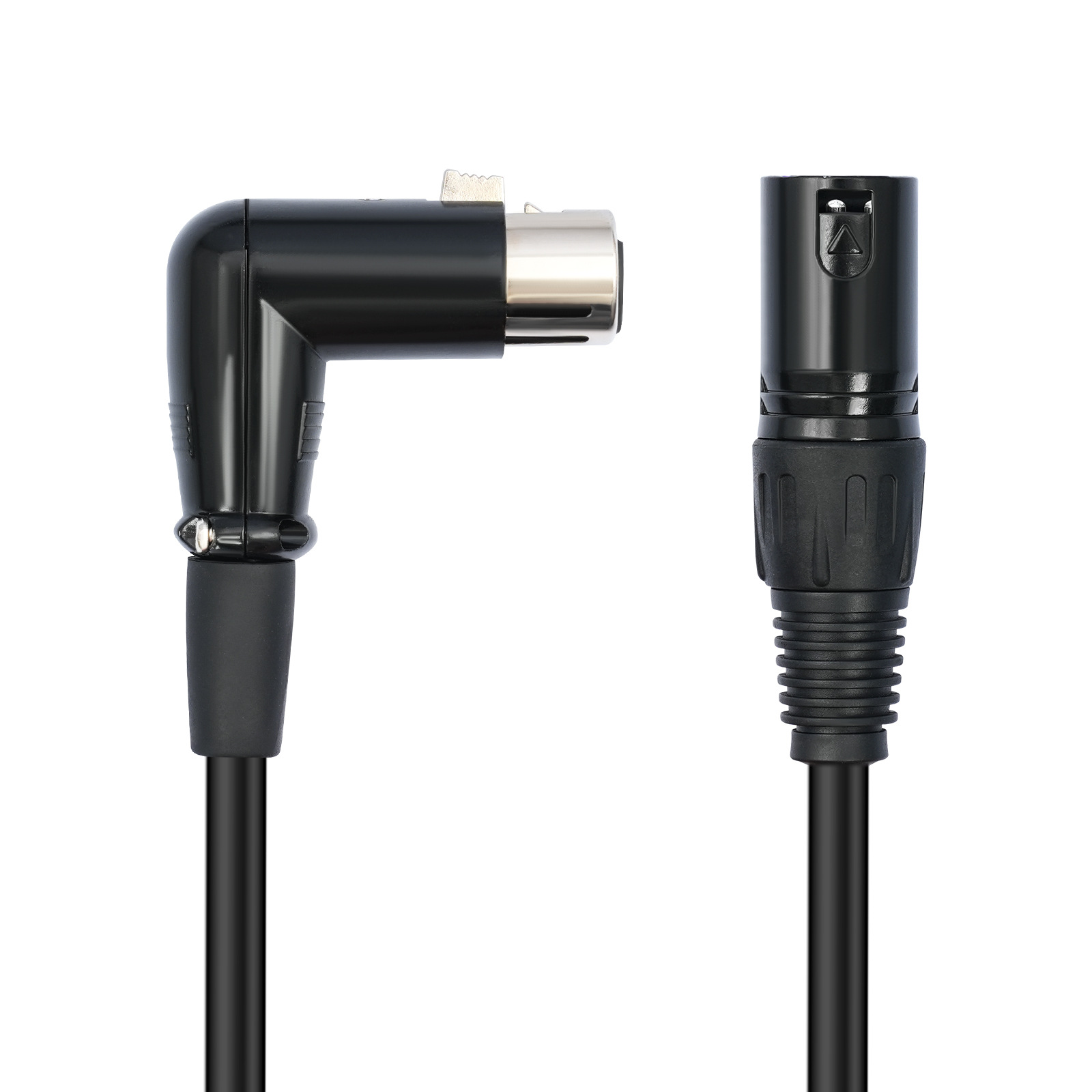 Cross-border new 90-degree elbow three-core Canon mother to Canon male XLR mixer microphone audio cable connection