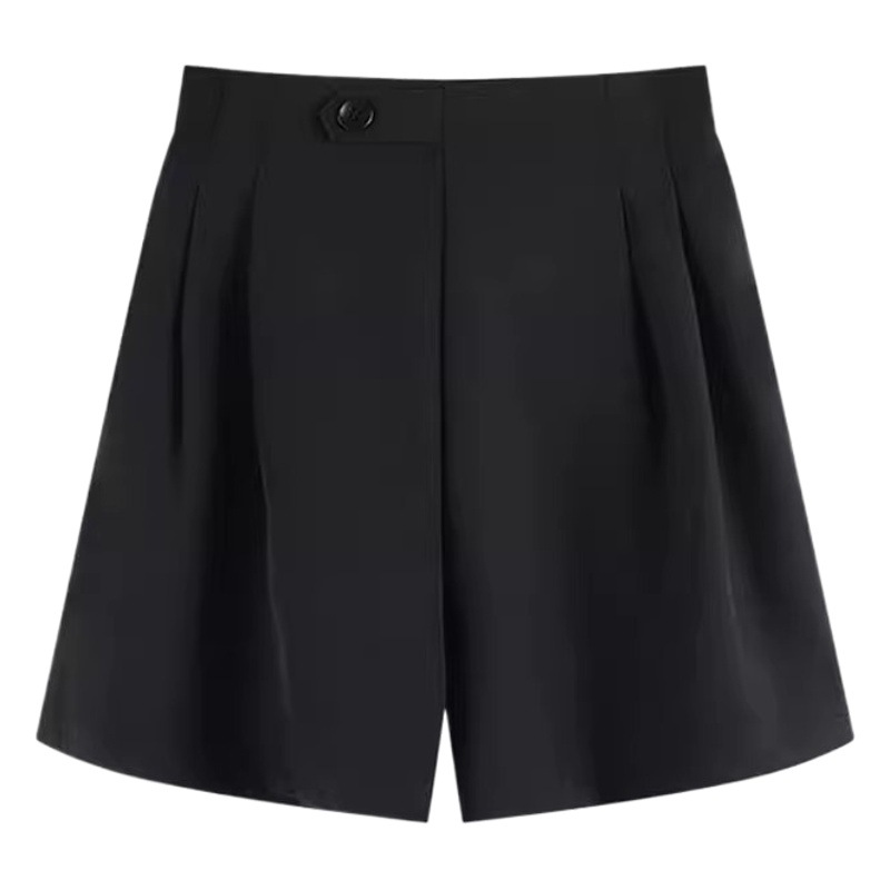 Shorts Women's 2024 Spring New chubby girl Wide Leg Pants High Waist Slimming Comfortable Outer Wear A- Word Fashion Casual Hot Pants