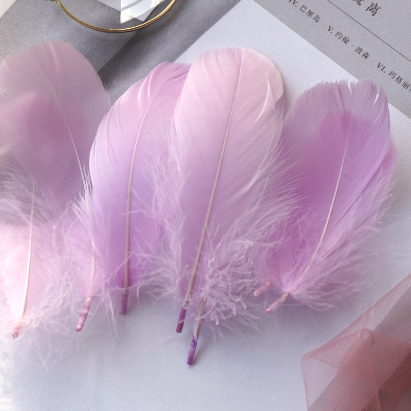 Picture of Color feather DIY floating dyeing goose feather dream catcher wave ball gift box filling decorative materials wholesale